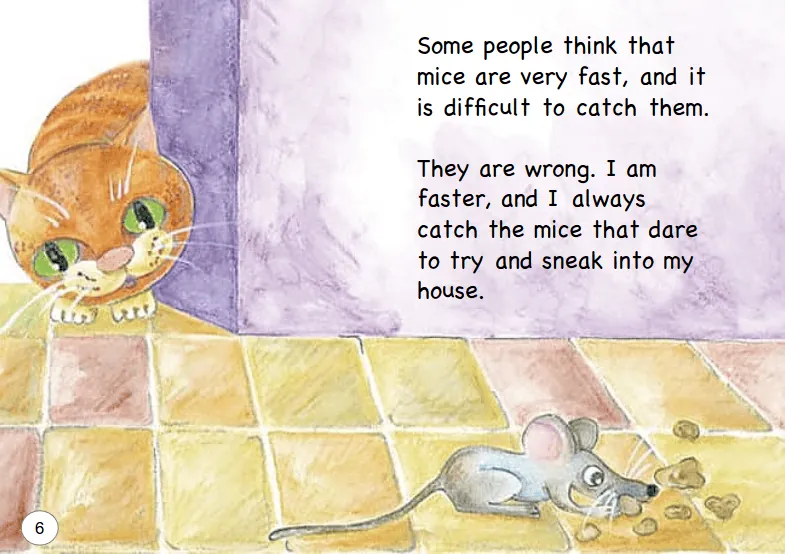 Original illustrated book page in English